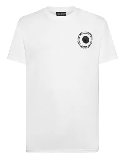 Plein Sport T-shirt Round Neck Ss Carbon Tiger In Multi