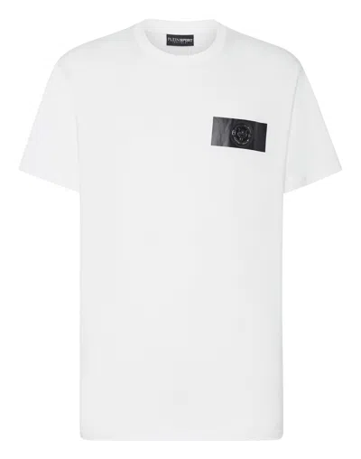 Plein Sport T-shirt Round Neck Ss Global Express Edition In White