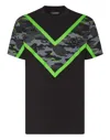 Plein Sport Ss Neon Amazon Edition Camouflage-print T-shirt In Multi