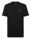 Plein Sport T-shirt Round Neck Ss Tiger Crest Edition In Black