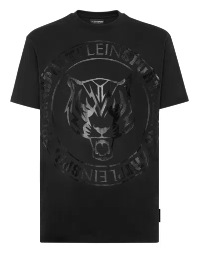 Plein Sport T-shirt Round Neck Ss Tiger In Multi