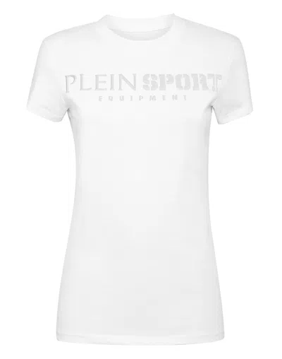 Plein Sport T-shirt Round Neck Ss In White