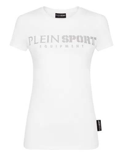 Plein Sport T-shirt Round Neck Ss In White