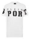Plein Sport Ss Logo-patch Cotton T-shirt In White