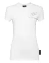 Plein Sport Logo-print Cotton T-shirt In White