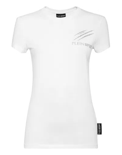 Plein Sport Logo-print Cotton T-shirt In White