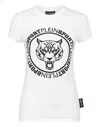Plein Sport Logo-print Cotton T-shirt In White