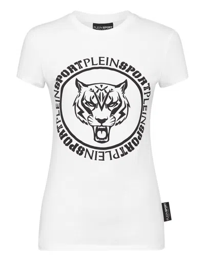Plein Sport Logo-print Cotton T-shirt In White