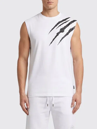 Plein Sport Tanktop Scratch Men In White