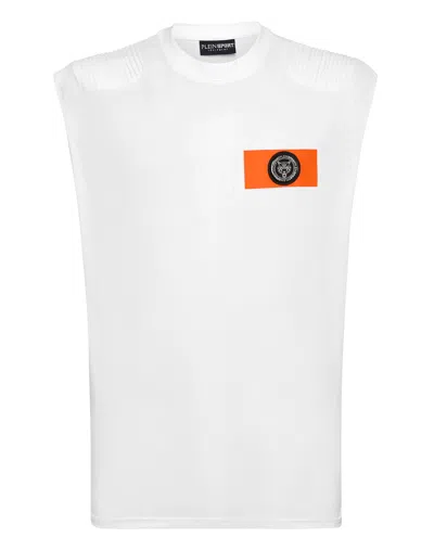 Plein Sport Logo Patch Sleeveless T-shirt In Multi