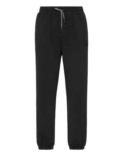 Plein Sport Technical Loose Fit Jogging Pants In Black