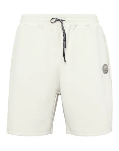 Plein Sport Technical Loose Fit Jogging Shorts In Grey