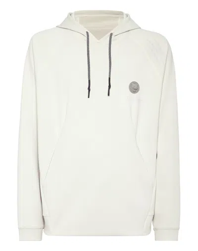 Plein Sport Technical Oversize Hoodie Sweatshirt Ls In Grey