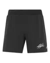 Plein Sport Technical Running Shorts Scratch In Black