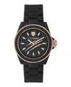Plein Sport Women's 2 Hand Quartz The Scratch Black Polycarbonate Bracelet Watch 38mm In Multi