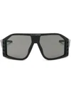 Plein Sport The Wave Gen X.02 Oversize-frame Sunglasses In Schwarz