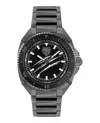 Plein Sport Mens Thunder Force Three Hand Quartz Black Stainless Steel 47mm In Black