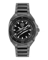 Plein Sport Mens Thunder Force Three Hand Quartz Black Stainless Steel 47mm In Multi