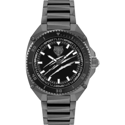 Plein Sport Thunder Force Quartz Bracelet Watch, 47mm In Black
