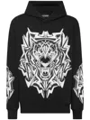Plein Sport Thunder Tiger Long-sleeve Hoodie In Black