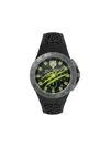 Plein Sport Thunderstorm Chrono Silicone Watch In Black