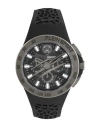 Plein Sport Men's Thunderstorm Gunmetal Tone Stainless Steel & Silicone-strap Chronograph Watch/43mm In Grey