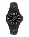 Plein Sport Thunderstorm Silicone Watch In Black