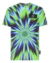 Plein Sport Tie Dye-print Short-sleeved T-shirt In Multi