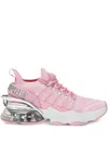 Plein Sport Tiger Attack Gen X 04 Sneakers In Pink