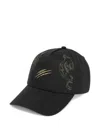 Plein Sport Tiger-claw Baseball Cap In Black