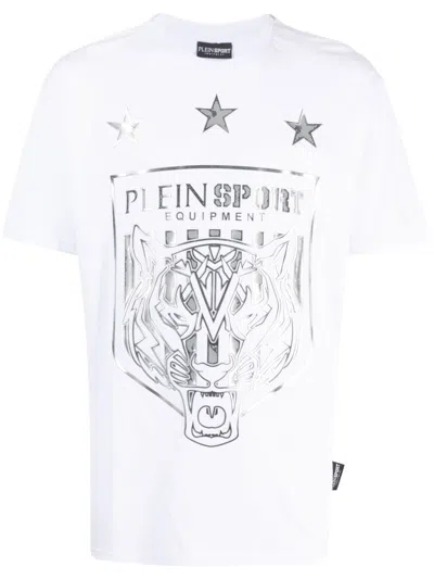 Plein Sport Tiger Crest Edition T-shirt In White