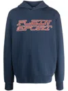 Plein Sport Tiger Logo-print Hoodie In Blue