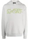 Plein Sport Tiger Logo-print Hoodie In Grey