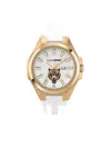 Plein Sport Tiger-motif 44mm Watch In White