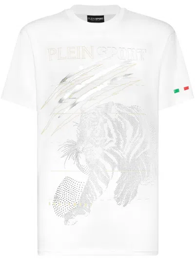PLEIN SPORT TIGER-MOTIF T-SHIRT