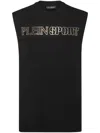 Plein Sport Logo-print Cotton Vest In Black