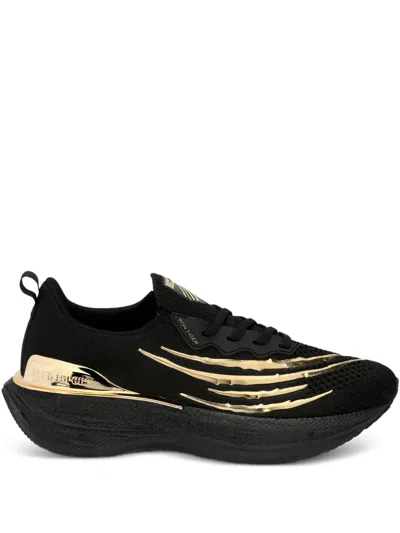 Plein Sport Tiger Scratch Iron Tiger Trainers In Black
