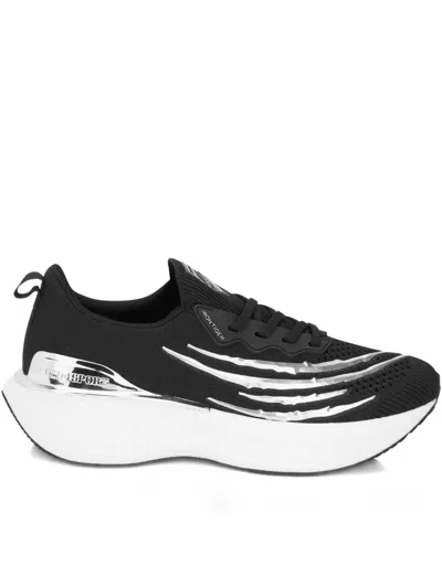 Plein Sport Tiger Scratch Iron Tiger Trainers In Black