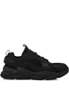 Plein Sport Tiger Storm Mesh-panelled Sports Sneakers In Black