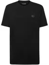 Plein Sport T-shirt Round Neck Ss Tiger Crest Edition In Black