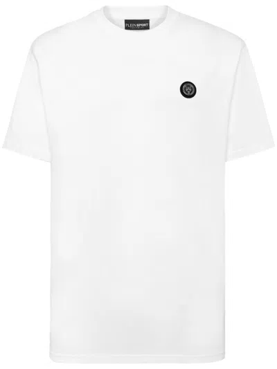Plein Sport T-shirt Round Neck Ss Tiger In White