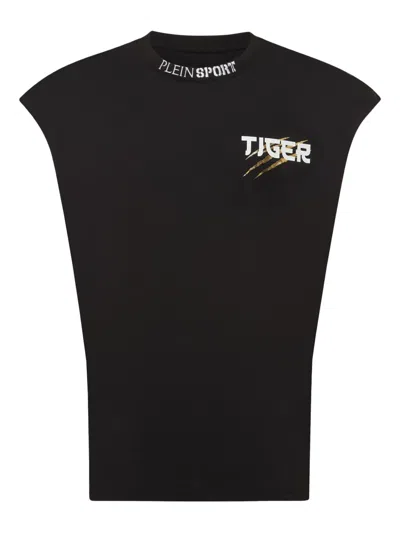 Plein Sport Tiger Tokyo Tanktop In Black