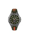 Plein Sport Mens Tigermaster Three Hand Date Quartz Green Silicone 47mm In Green