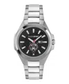 Plein Sport Mens Tigermaster 3 Hand Date Quartz Stainless Steel Bracelet 47mm In Silver