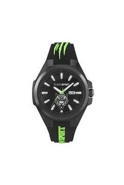 Pre-owned Plein Sport Tigermaster Silicone 47mm Gents Watch Ps7ba0524