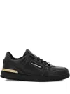 Plein Sport Tiger.x Leather Sneakers In Black