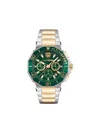 Plein Sport Men's Titan Chronograph Date Quartz Two-tone Bracelet Watch, 46mm In Green