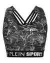 Plein Sport Graphic-print Cotton Performance Tank Top In Black