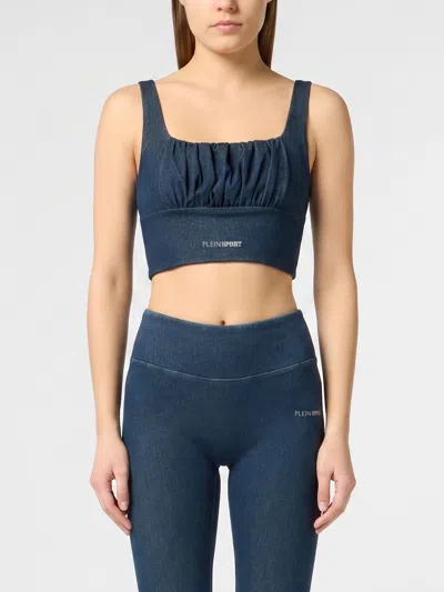 Plein Sport Top Woman In Blue