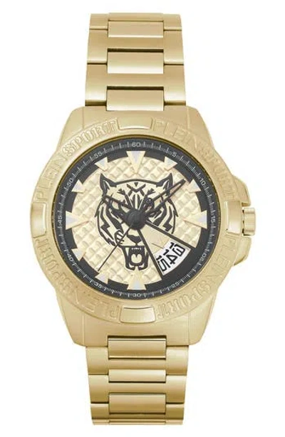 Plein Sport Touchdown Bracelet Watch, 44mm In Gold